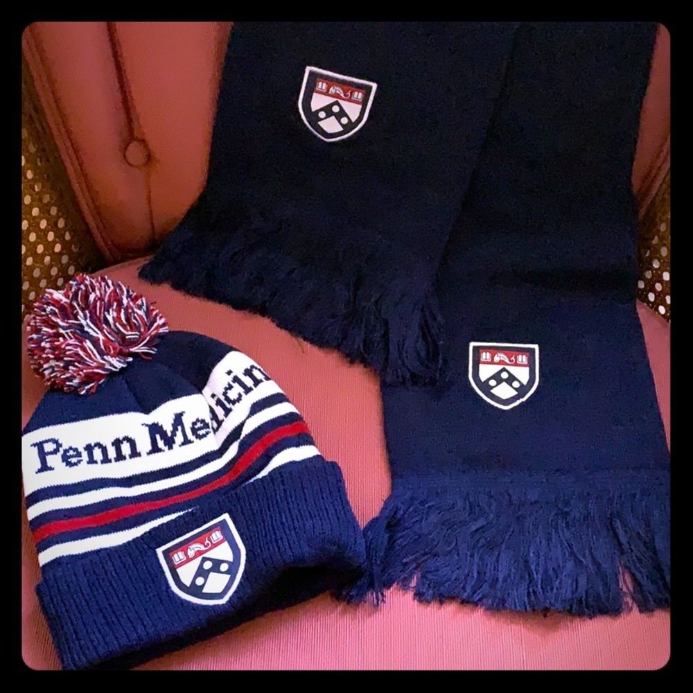 University of Pennsylvania winter hat and scarf